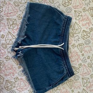 Aerie shorts xs/tp stretchy jean fabric